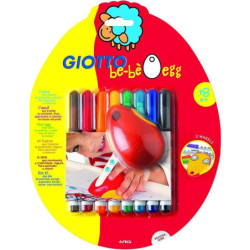 ROTULADOR GIOTTO BEBE HUEVO 8 COLORES 464100 FILA