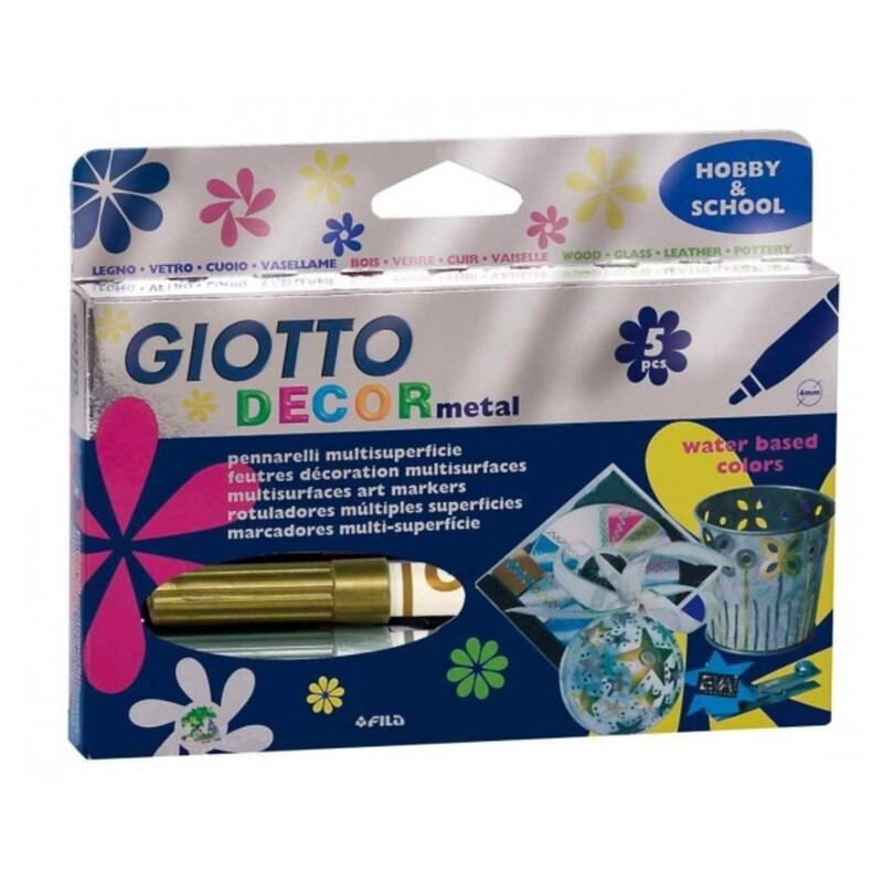 ROTULADOR GIOTTO TURBO MAXI FILA METALIC 5 COLORES