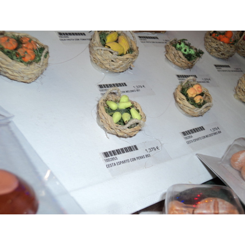 CESTA ESPARTO CON PERAS 853 ^