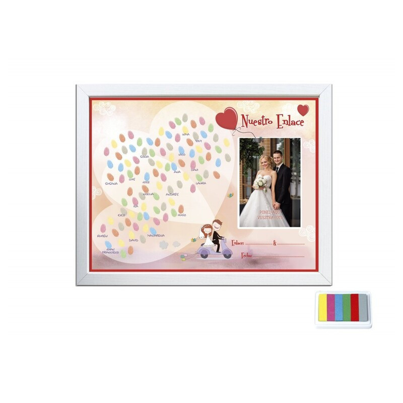 MARCO FOTOS RECUERDO BODA A-3 HUELLA DACTILAR 41944 ARGU