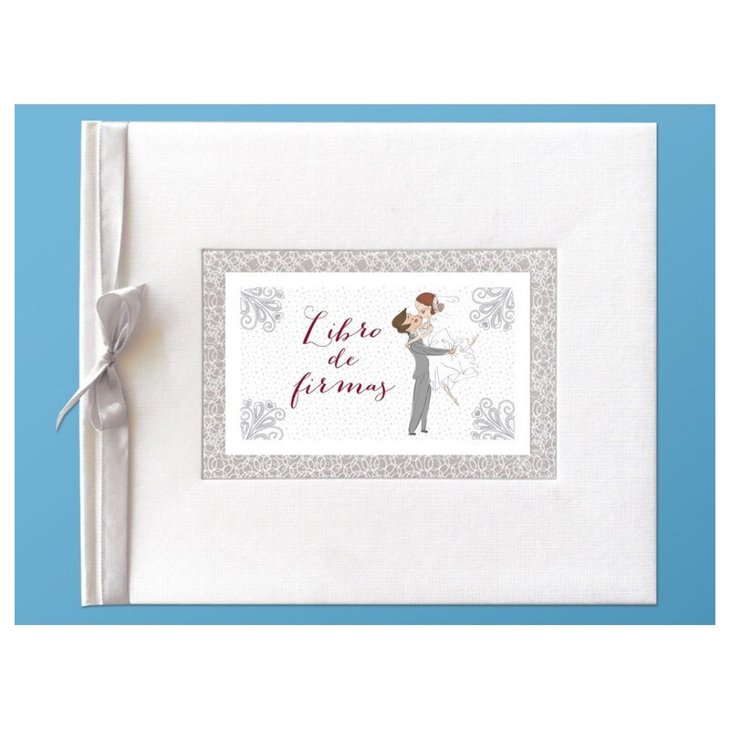 LIBRO BODA ARGUVAL MUSICA APAISADO C/LAZO 42348