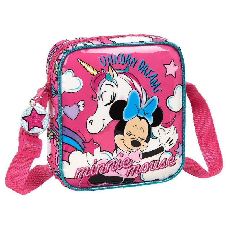 BOLSITO BANDOLERA MINNIE MOUSE UNICORNS 612012222 SAFTA20 ENERO 18*16