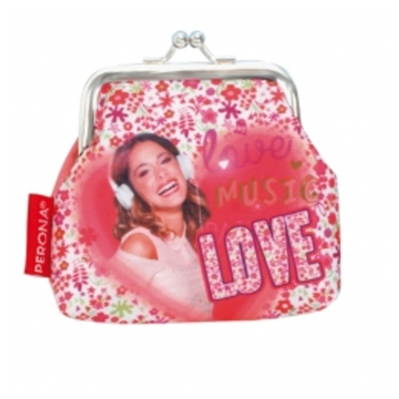 MONEDERO PERONA14 VIOLETTA PASSION CLIC 10CM 30016 ^