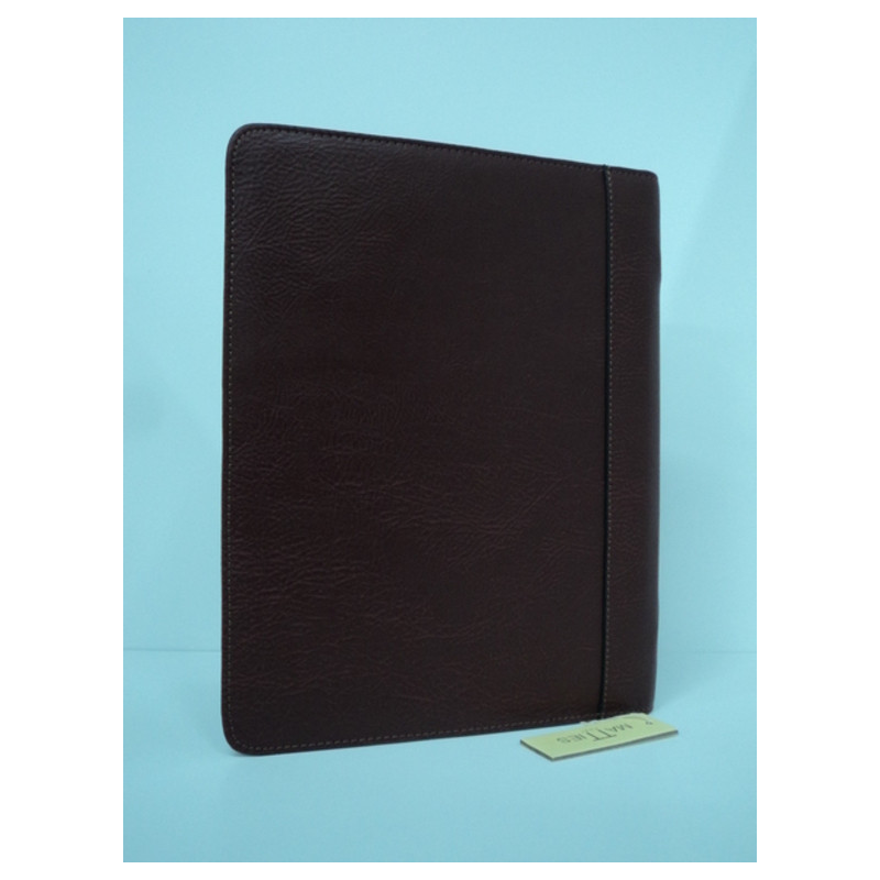 CARPETA CONGRESO MATTIES FL CREMALLERA POLIPIEL MARRON 37CM 3311