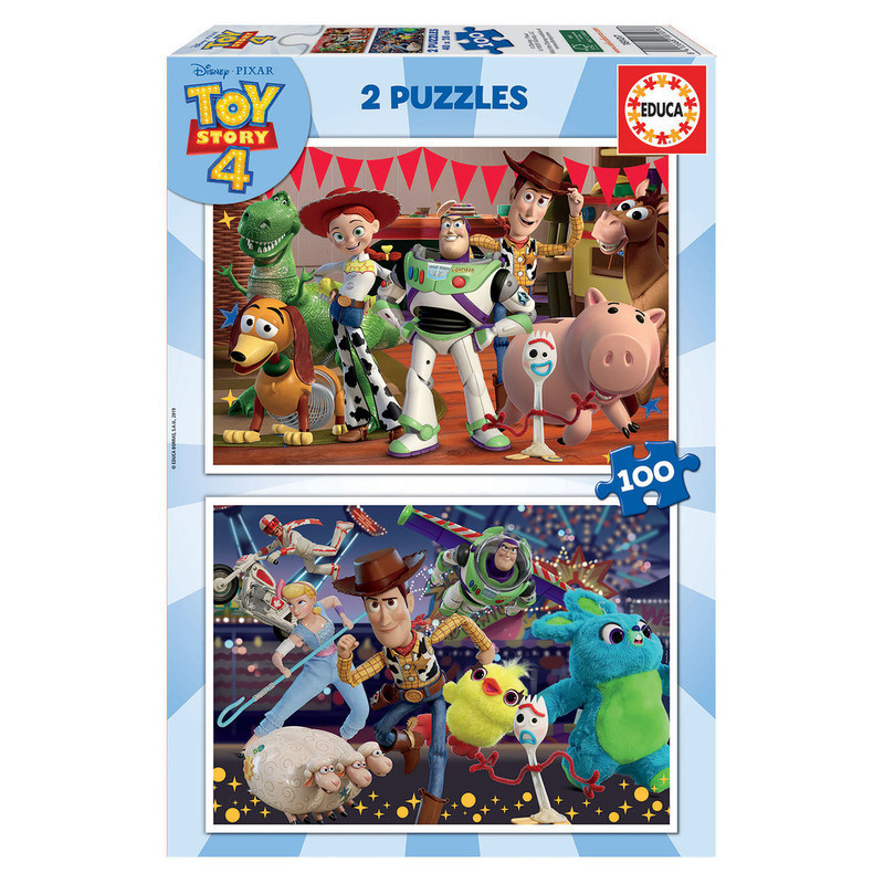 2 PUZZLES DE 100 PIEZAS TOY STORY "READY TO PLAY" SAFTA23 ENERO 18107