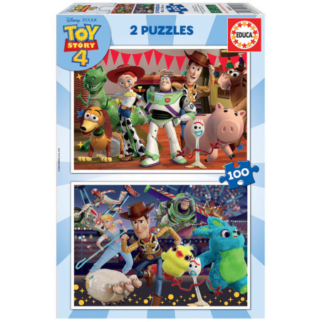 2 PUZZLES DE 100 PIEZAS TOY STORY "READY TO PLAY" SAFTA23 ENERO 18107