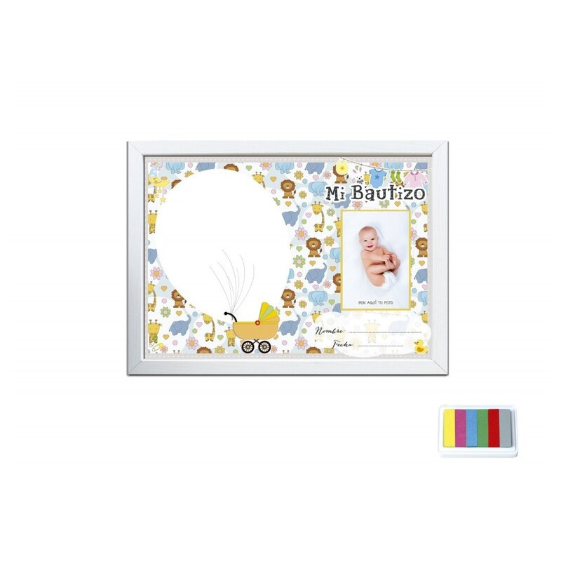 MARCO FOTOS RECUERDO BAUTIZO ANIMALES A-4 HUELLA DACTILAR 41943 ARGU