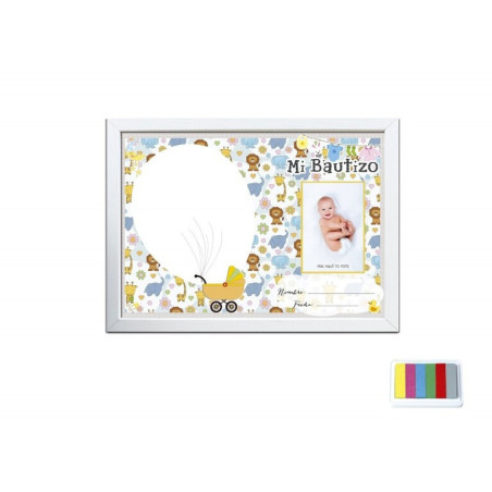 MARCO FOTOS RECUERDO BAUTIZO ANIMALES A-4 HUELLA DACTILAR 41943 ARGU