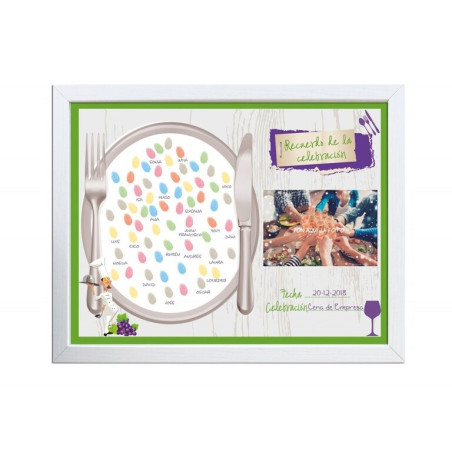 MARCO FOTOS RECUERDO DE LA CELEBRACION A-3 HUELLA DACTILAR 42553