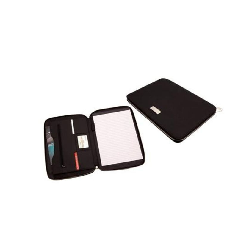 CARPETA CONGRESO DISPLAST INDEX CREMALLERA MICROFIBRA/POLIPIEL COLOR NEGRO CA3526