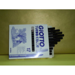 ROTULADOR GIOTTO TURBO COLOR FILA NEGRO C/12U 485036