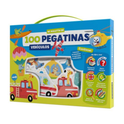 JUEGO IMAGILAND MALETIN 100 PEGATINAS VEHICULOS PTC013