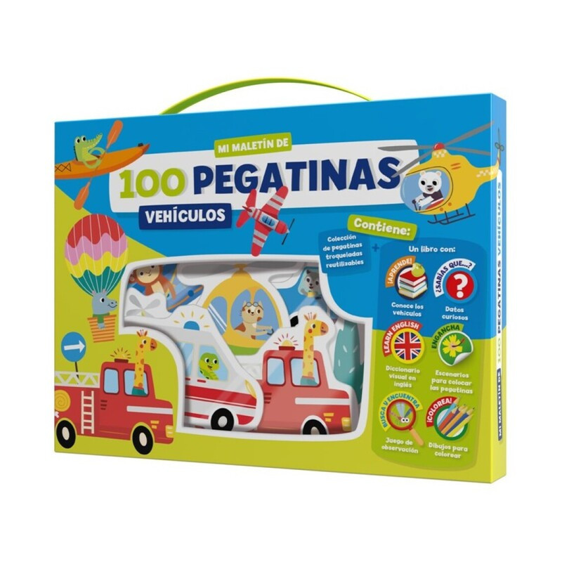 JUEGO IMAGILAND MALETIN 100 PEGATINAS VEHICULOS PTC013