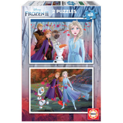2 PUZZLES DE 48 PIEZAS FROZEN "BELIEVE" SAFTA23 ENERO 18110