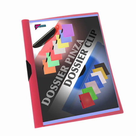 DOSSIER CLIP 30H PRYSE ROJO