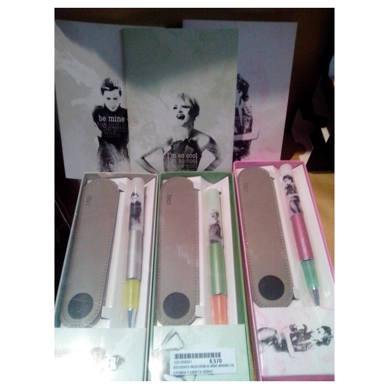 BOLIGRAFO INOXCROM BE-MINE MINIMETAL C/FUNDA 008941 ^