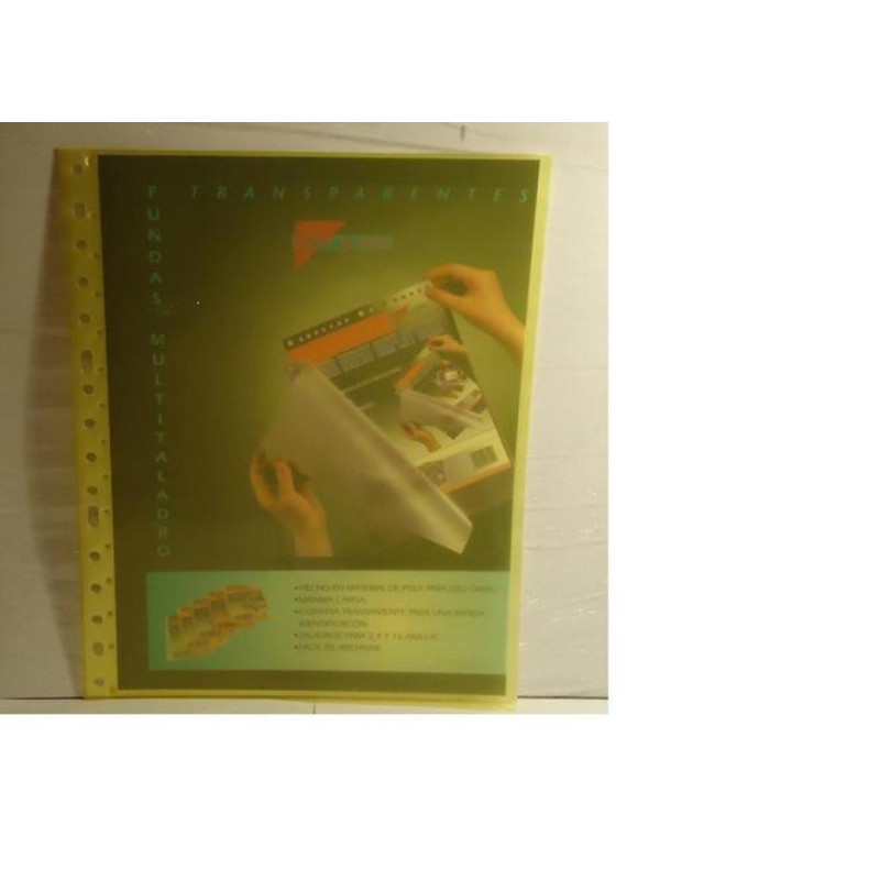 DOSSIER MULTITALADRO FL TWILL 10 FUNDAS AMARILLO 4220004