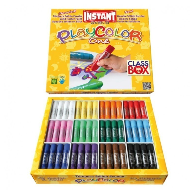 TEMPERA SOLIDA INSTANT PLAYCOLOR ONE CLASS BOX 144U 10901