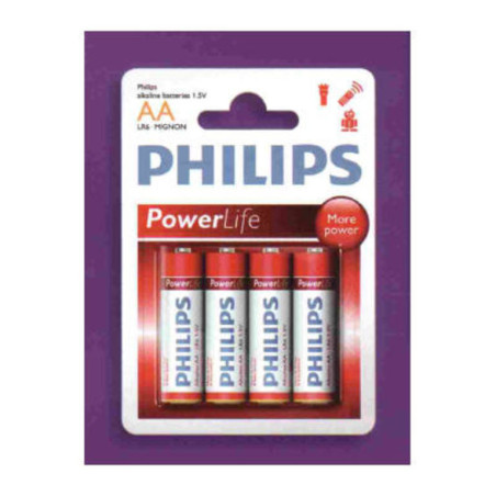 PILA PHILIPS POWERLIFE AA, LR6 4U
