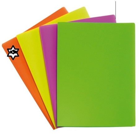 CARPETA ESCAPARATE FL POLIPLAS 10F TRANS FLUOR NARANJA GRAFOPLAS ^