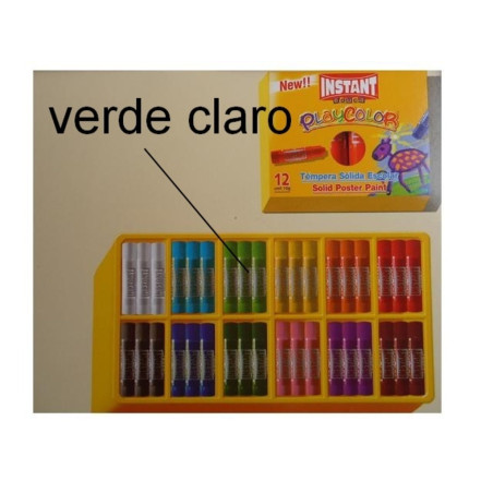 TEMPERA SOLIDA INSTANT PLAYCOLOR ONE   NARANJA C/12U 10941