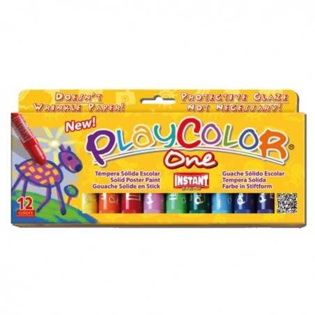 TEMPERA SOLIDA INSTANT PLAYCOLOR ONE 12 COLORES 10731