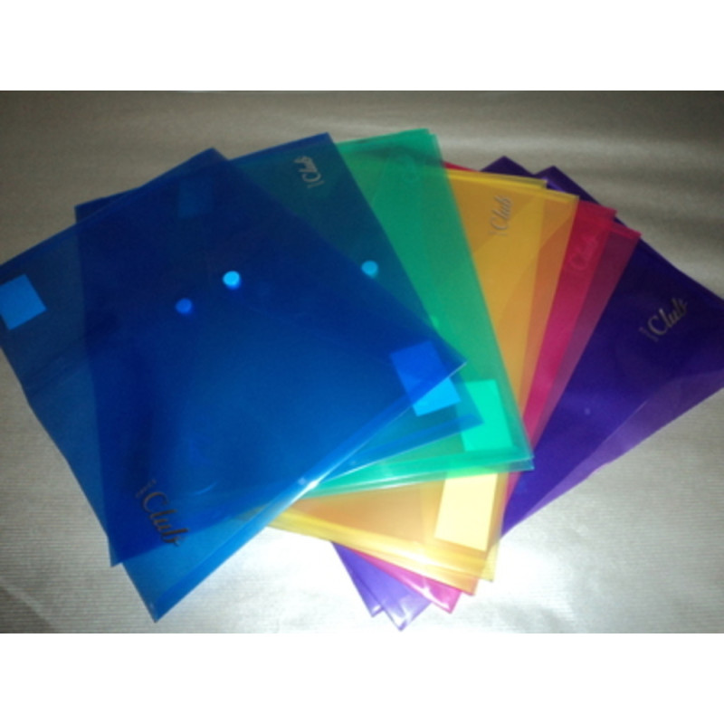 DOSSIER SOBRE A-4 CLUB TRANSLUCIDO COLORES SURTIDOS PTE 10U POESSA 318475