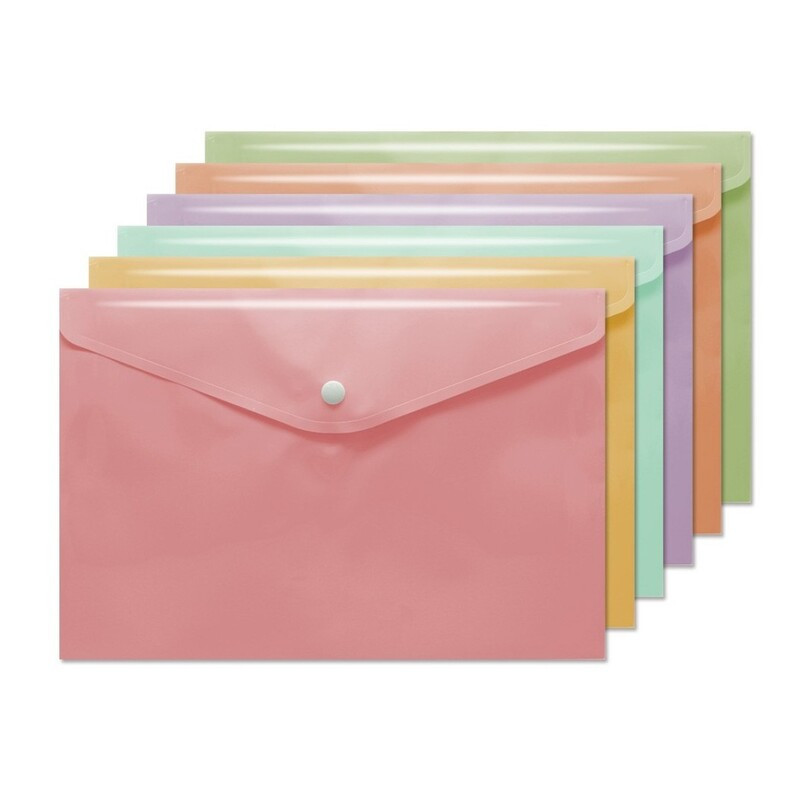 DOSSIER SOBRE A-4 BISMARK PASTEL COLORES SURTIDOS PTE 10U POESSA 326621