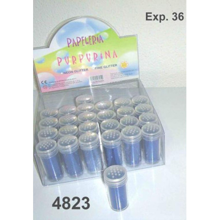 PURPURINA WG SUPERFINA METAL AZUL C/36U 48230