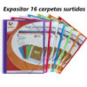 CARPETA ESCAPARATE A4 MAXIPLAS PERSONALIZABLE TRANSPARENTE SURTIDO GRAFOPLAS EXPOSITOR 16U 00398799