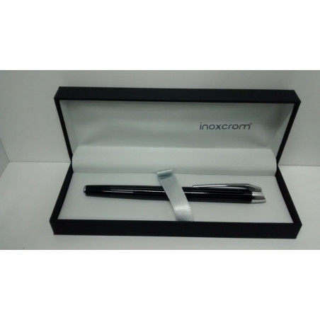 PLUMA INOXCROM PURE DIPLOMAT NEGRO BRILLANTE