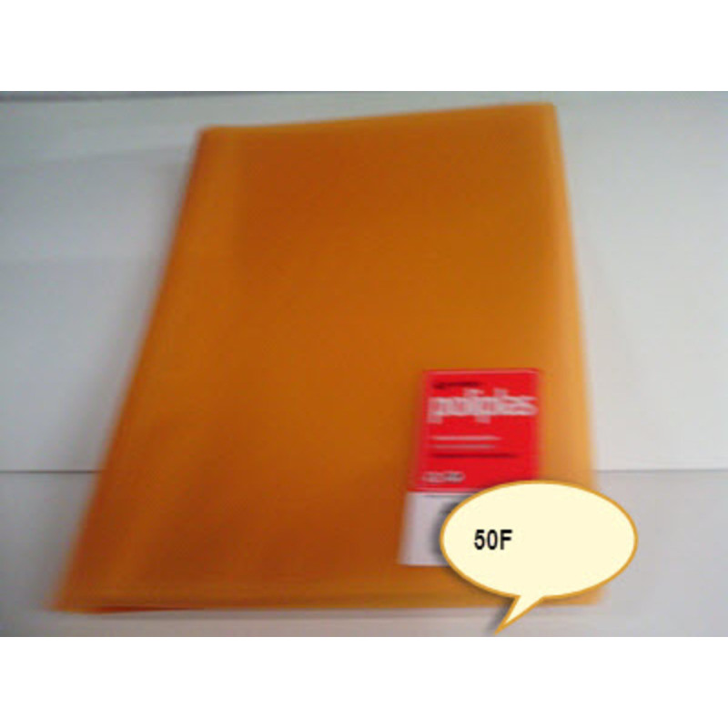 CARPETA ESCAPARATE FL POLIPLAS 50F TRANSP NARANJA GRAFOPLAS 1461252
