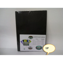 CARPETA ESCAPARATE FL MULTIPLAST 10F OPACO NEGRO 9000 DISPLAST