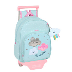 MOCHILA 609+CARRO 705 RECICLABLE GLOWLAB KIDS "NUBE" 612223020 34*28 SAFTA22
