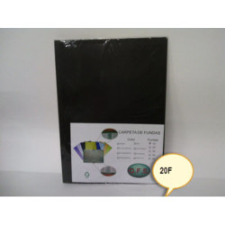 CARPETA ESCAPARATE FL MULTIPLAST 20F OPACO NEGRO 9008 DISPLAST