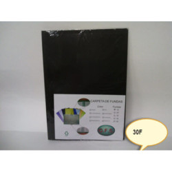 CARPETA ESCAPARATE FL MULTIPLAST 30F OPACO NEGRO 9016 DISPLAST