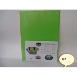 CARPETA ESCAPARATE FL MULTIPLAST 40F TRANSPARENTE VERDE 9026 DISPLAST