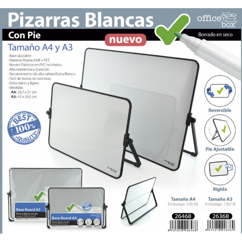 PIZARRA ATRIL MAGNETICA A-3 DOBLE CARA OFFICE BOX 26368