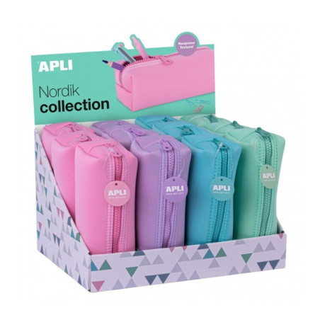 PORTATODO NEOPRENO CUADRADO NORDIK COLLECTION 4 COLORES UNIDAD APLI 18805