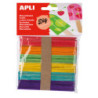 PALILLOS POLO PEQUEÑO MADERA COLORES SURTIDOS BOLSA 50U APLI 13064