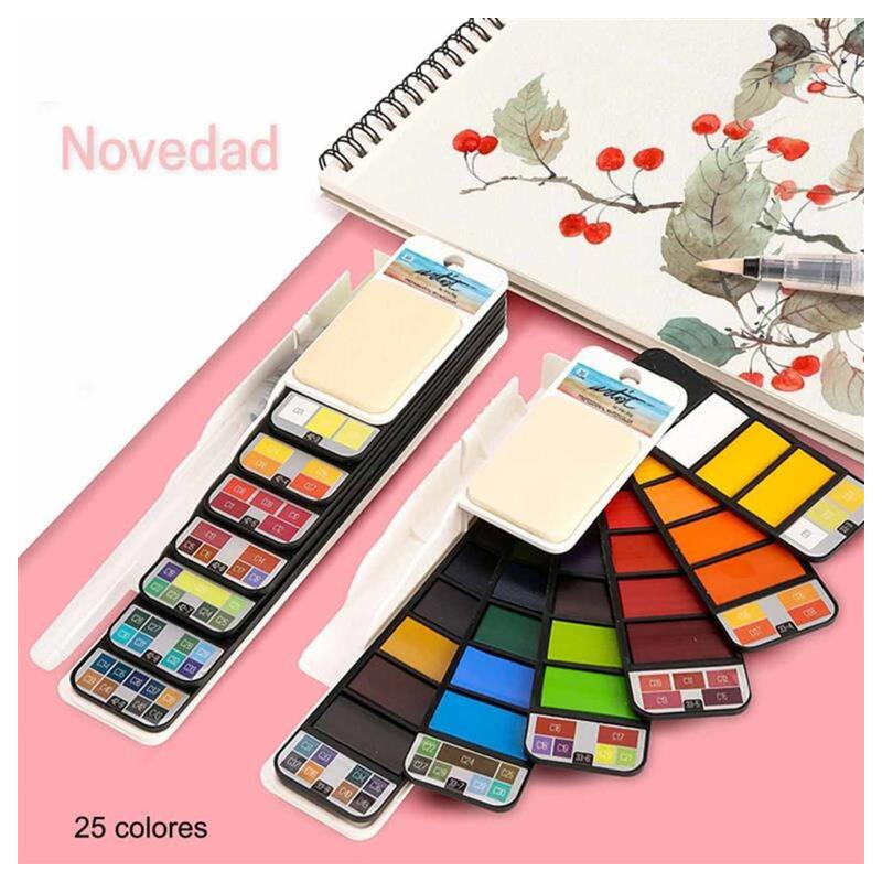 ACUARELA ALEX BOG ABANICO 25 COLORES PROFESSIONAL AB-0431