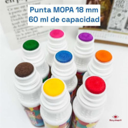 ROTULADOR PUNTA MOPA ALEX BOG 8 COLORES SURTIDOS AB-0880 UNIDAD