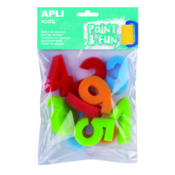 SELLOS DE ESPONJA 123 10U APLI 17466