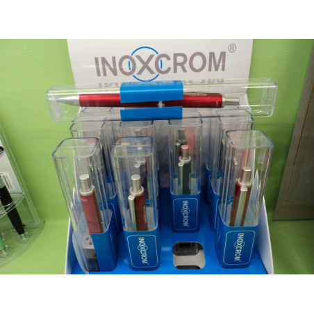 BOLIGRAFO INOXCROM VERA C/ESTUCHE E-BOX EXPOSITOR 12 UNIDADES 42101001