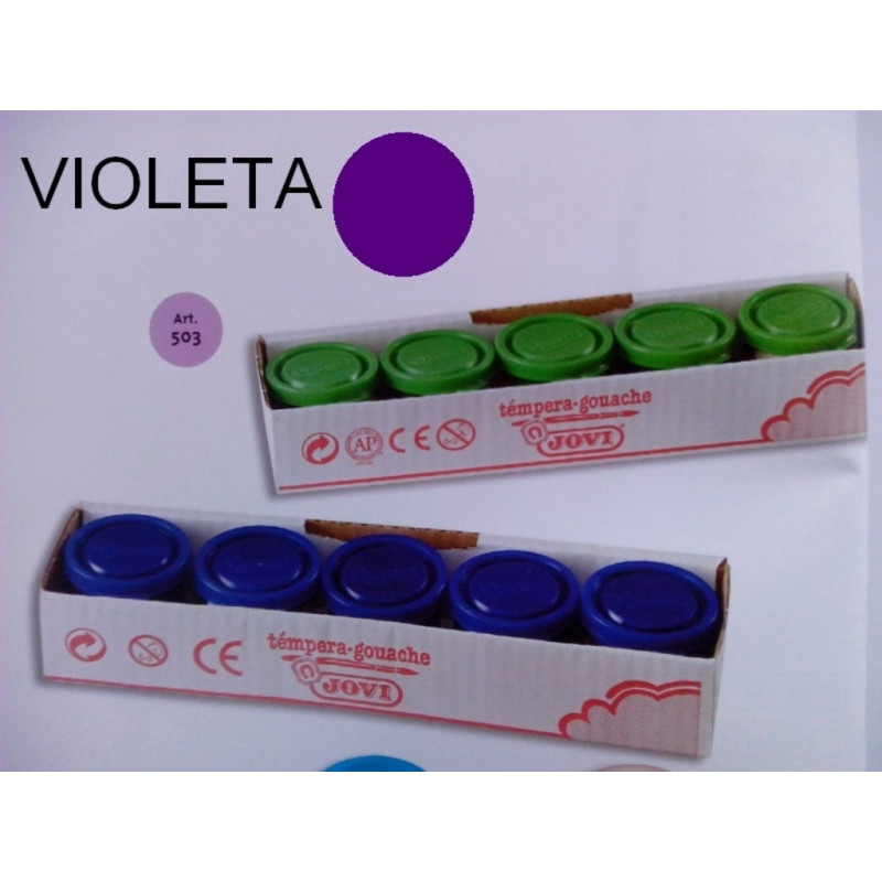 TEMPERA JOVI GOUACHE 40ML VIOLETA C/5U