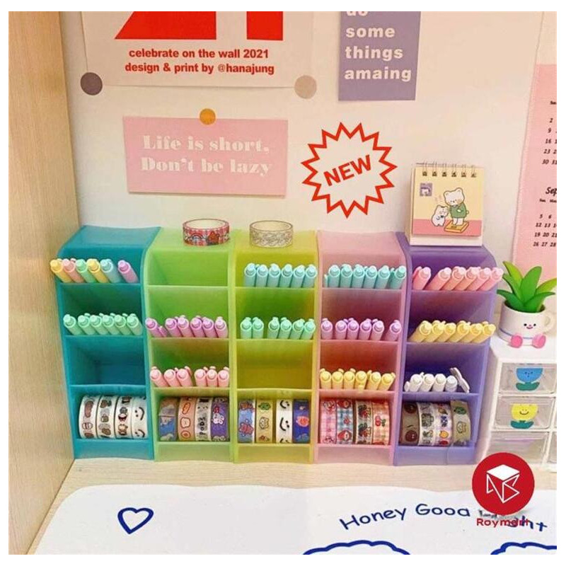 ORGANIZADOR VERTICAL 4 PISOS ANCHO 5 COLORES SURTIDOS KW-010 ALEX BOG