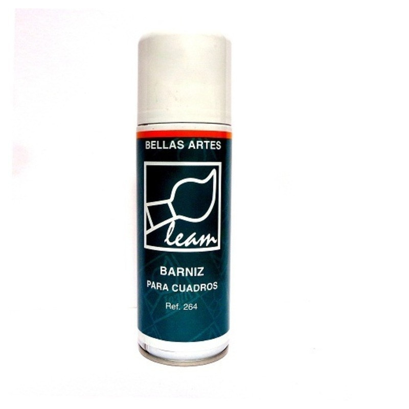 SPRAY ACRILICO BARNIZ PARA CUADROS LEAM BOTE 200ML UNIDAD REF 264