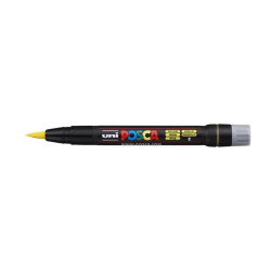 MARCADOR UNI-BALL POSCA PCF-350 PUNTA PINCEL AMARILLO -2- 146613000