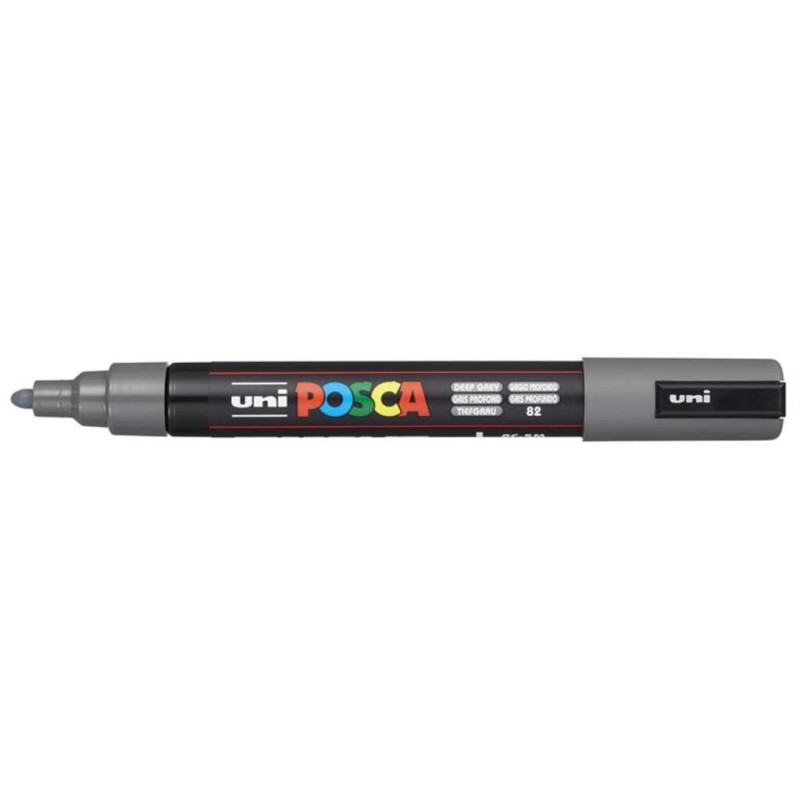 MARCADOR UNI-BALL POSCA PC-5M PUNTA REDONDA 1,8-2,5MM GRIS PROFUNDO -82- 262535000