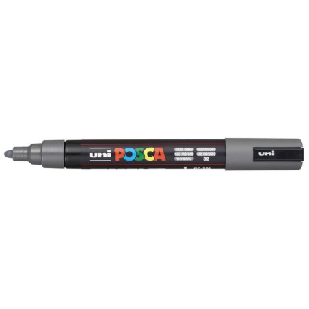 MARCADOR UNI-BALL POSCA PC-5M PUNTA REDONDA 1,8-2,5MM GRIS PROFUNDO -82- 262535000